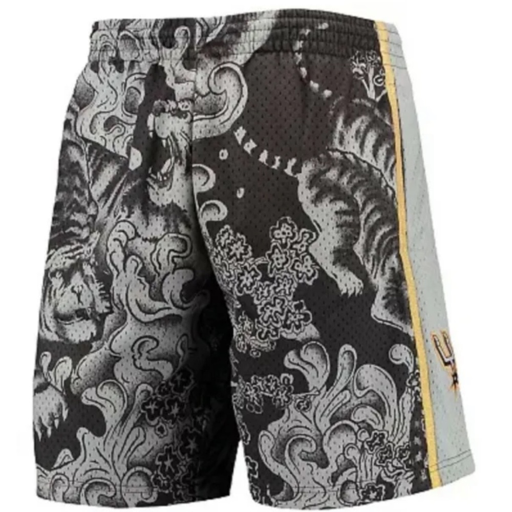 Mitchell & Ness San Antonio Spurs HWC Lunar Year of the Tiger Men’s Shorts